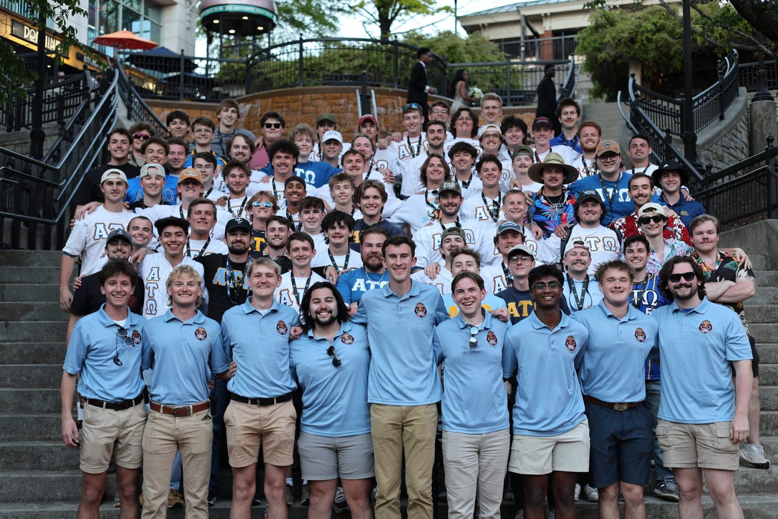 ATO brothers standing on stairs for a photo