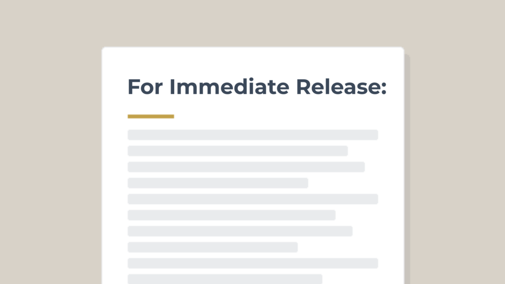 Fake press release page
